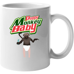 Puppy Monkey Baby Funny Mountain Dew Kickstart Superbowl Commercial 11 Oz Mug Puppy Monkey Baby Funny Mountain Dew Kickstart Superbowl Commercial 11 Oz Mug