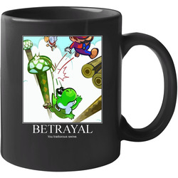 Funny Super Mario Yoshi Parody Betrayal 11 Oz Mug Funny Super Mario Yoshi Parody Betrayal 11 Oz Mug