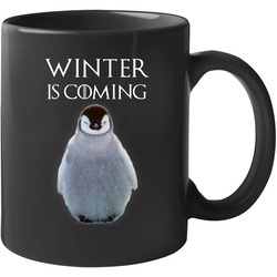 Winter Is Coming T-shirt Black Funny Penguin Tee 11 Oz Mug Winter Is Coming T-shirt Black Funny Penguin Tee 11 Oz Mug