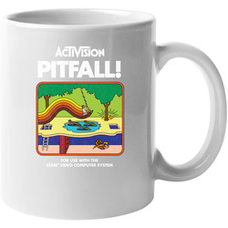 Pitfall, T-Shirt, Classic, Game, Video, Atari, Activision, Retro, 1980's 11 Oz Mug Pitfall, T-Shirt, Classic, Game, Video, Atari, Activision, Retro, 1980's 11 Oz Mug