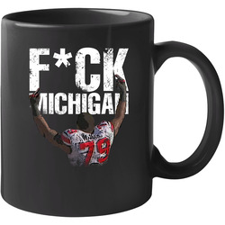 Marcus Hall Ohio State F Michigan Football 11 Oz Mug Marcus Hall Ohio State F Michigan Football 11 Oz Mug