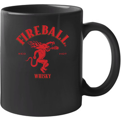 Fireball Cinnamon Whiskey Logo Label Drinking 11 oz Mug