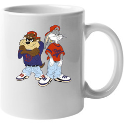 Bugs Bunny Tazmanian Devil Looney Toons Fan 11 oz Mug Bugs Bunny Tazmanian Devil Looney Toons Fan 11 oz Mug