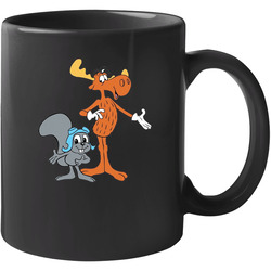 Rocky And Bullwinkle Retro Cartoon Character 11 oz Mug Rocky And Bullwinkle Retro Cartoon Character 11 oz Mug