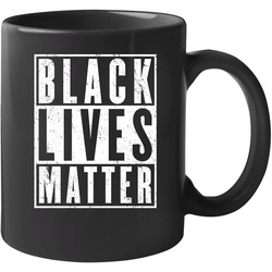 Black Lives Matter Civil Rights Awareness Worn Look Dog 11 oz Mug
