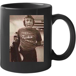 Forty Fckin Niners Joe Montana 70s 80s 11 oz Mug Forty Fckin Niners Joe Montana 70s 80s 11 oz Mug