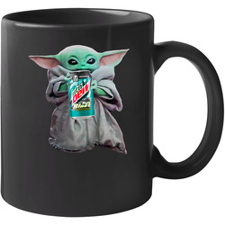 Baby Yoda The Child Mandalorian Mountain Dew Baja Blast Soda Pop Drink 11 oz Mug Baby Yoda The Child Mandalorian Mountain Dew Baja Blast Soda Pop Drink 11 oz Mug