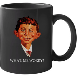 Alfred E Neuman Mad Magazine What Me Worry Portrait Comic Funny 11 oz Mug Alfred E Neuman Mad Magazine What Me Worry Portrait Comic Funny 11 oz Mug