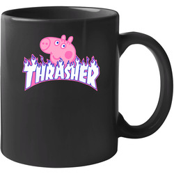Thrasher Peppa Pig Mashup Parody 11 oz Mug Thrasher Peppa Pig Mashup Parody 11 oz Mug