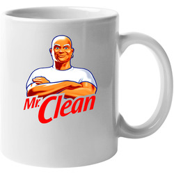 Mr Clean Cleaning Supply Mascot 11 oz Mug Mr Clean Cleaning Supply Mascot 11 oz Mug