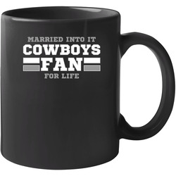 Married Into It Cowboys Fan Football T Shirt - Dallas Team Colors 11 oz Mug Married Into It Cowboys Fan Football T Shirt - Dallas Team Colors 11 oz Mug