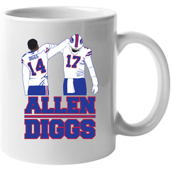 Stefon Diggs Josh Allen Back Pat Buffalo Football Fan 11 oz Mug Stefon Diggs Josh Allen Back Pat Buffalo Football Fan 11 oz Mug