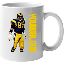 L.a. Football Los Angeles Jack Youngblood 11 oz Mug L.a. Football Los Angeles Jack Youngblood 11 oz Mug