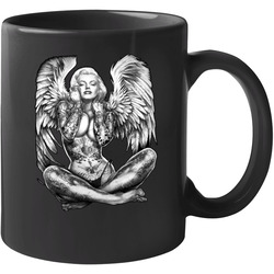Marilyn Monroe Ladys Winged Tattoo Angel 11 oz Mug Marilyn Monroe Ladys Winged Tattoo Angel 11 oz Mug