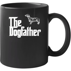 Dachshund Custom Dog Breed The Dogfather Black 11 oz Mug Dachshund Custom Dog Breed The Dogfather Black 11 oz Mug