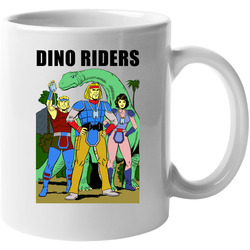 Dino Riders 80s Cartoon 11 oz Mug Dino Riders 80s Cartoon 11 oz Mug