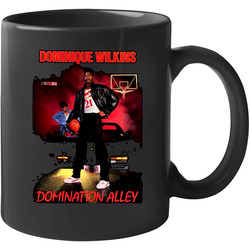 Retro Atlanta Basketball Dominique Wilkins Domination Alley 11 oz Mug Retro Atlanta Basketball Dominique Wilkins Domination Alley 11 oz Mug