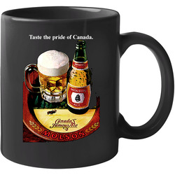 Molson Export Beer Vintage 80s 11 oz Mug
