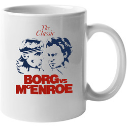 Bjorn Borg John Mcenroe Wimbledon Tennis Match Fan 11 oz Mug Bjorn Borg John Mcenroe Wimbledon Tennis Match Fan 11 oz Mug