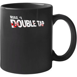Rule #2 Double Tap Zombieland Movie Quote Fan 11 oz Mug Rule #2 Double Tap Zombieland Movie Quote Fan 11 oz Mug