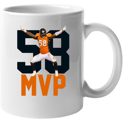 Von Miller #58 Denver Broncos Super Bowl 50 Mvp San Francisco Bay Area Sack Dance 11 oz Mug Von Miller #58 Denver Broncos Super Bowl 50 Mvp San Francisco Bay Area Sack Dance 11 oz Mug