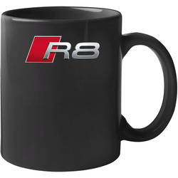 Audi R8 Automobile Car Parts Cool Distressed Style Brand Logo Emblem White Font 11 oz Mug Audi R8 Automobile Car Parts Cool Distressed Style Brand Logo Emblem White Font 11 oz Mug