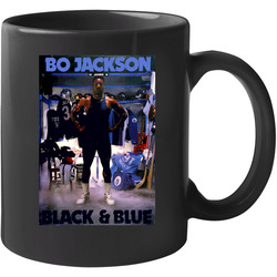 Retro Bo Jackson Black And Blue 11 oz Mug Retro Bo Jackson Black And Blue 11 oz Mug