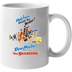 Movie The Silencers 60s Spy Comedy Matt Helm Dean Martin 11 oz Mug Movie The Silencers 60s Spy Comedy Matt Helm Dean Martin 11 oz Mug