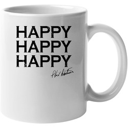 Happy Happy Happy Gray 11 oz Mug Happy Happy Happy Gray 11 oz Mug