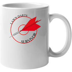 Funny Retro Lawn Darts Survivor 11 oz Mug Funny Retro Lawn Darts Survivor 11 oz Mug