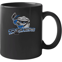 Danbury Trashers Uhl Hockey Team Black 11 oz Mug Danbury Trashers Uhl Hockey Team Black 11 oz Mug