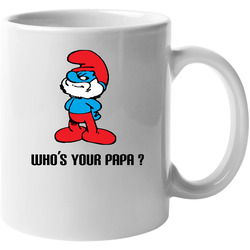Papa Smurf Retro Smurf Cartoon 11 oz Mug Papa Smurf Retro Smurf Cartoon 11 oz Mug