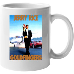 Retro San Francisco Football Jerry Rice Goldfingers 11 oz Mug Retro San Francisco Football Jerry Rice Goldfingers 11 oz Mug