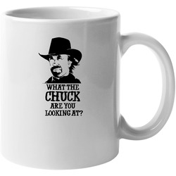 Chuck Norris What Are You Looking At 11 oz Mug Chuck Norris What Are You Looking At 11 oz Mug