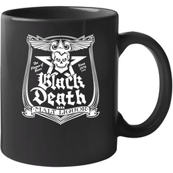 Wkrp In Cincinatti Black Death Beer Johnny Fever 11 oz Mug Wkrp In Cincinatti Black Death Beer Johnny Fever 11 oz Mug
