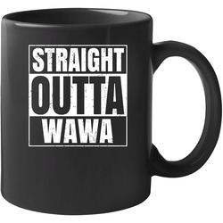 Straight Outta Wawa Airport Code Parody 11 oz Mug