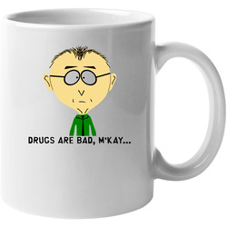 Mackey South Park Drugs Are Bad Mkay 11 oz Mug Mackey South Park Drugs Are Bad Mkay 11 oz Mug
