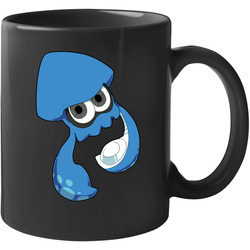Splatoon - Blue Inkling Squid - Black 11 oz Mug Splatoon - Blue Inkling Squid - Black 11 oz Mug