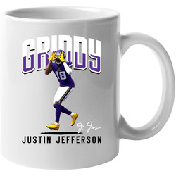 Justin Jefferson Griddy 11 oz Mug Justin Jefferson Griddy 11 oz Mug