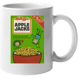 Apple Jacks Box Greatest Cereal Of All Time Breakfast Fan Foodie 11 oz Mug Apple Jacks Box Greatest Cereal Of All Time Breakfast Fan Foodie 11 oz Mug