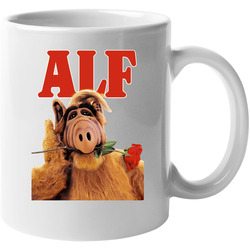 Alf With Rose 80s 90s Tv Show Sitcom 11 oz Mug Alf With Rose 80s 90s Tv Show Sitcom 11 oz Mug