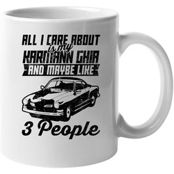 Karmann Ghia All I Care About Is Maybe 3 People Worn Look 11 oz Mug Karmann Ghia All I Care About Is Maybe 3 People Worn Look 11 oz Mug