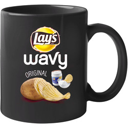 Lay's Wavy Original Potato Chips Bag Costume 11 oz Mug Lay's Wavy Original Potato Chips Bag Costume 11 oz Mug
