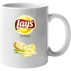 Lay's Dill Pickle Potato Chips Bag Costume 11 oz Mug Lay's Dill Pickle Potato Chips Bag Costume 11 oz Mug