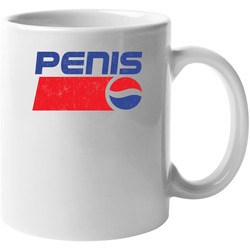 Penis Pepsi Logo Parody Funny Soda 11 oz Mug Penis Pepsi Logo Parody Funny Soda 11 oz Mug