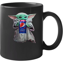 Baby Yoda The Child Mandalorian Pepsi Cherry Soda Pop Drink 11 oz Mug