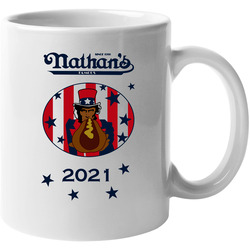 2021 Nathans Hot Dog Eating Contest Food Lovers 11 oz Mug