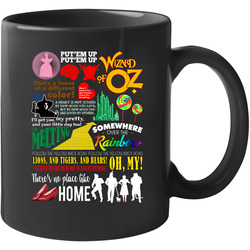 The Wizard Of Oz Classic Retro Musical Quote Movie Poster Mashup Fan 11 oz Mug The Wizard Of Oz Classic Retro Musical Quote Movie Poster Mashup Fan 11 oz Mug