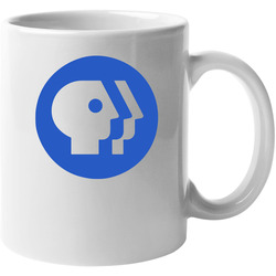 Pbs Network Head Logo Retro Tv Station 11 oz Mug Pbs Network Head Logo Retro Tv Station 11 oz Mug