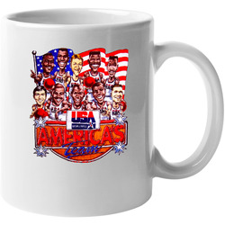 1992 Dream Team Michael Jordan Basketball Cartoon 11 oz Mug 1992 Dream Team Michael Jordan Basketball Cartoon 11 oz Mug